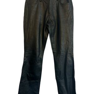 Black‎ Bootcut Leather Pants Women’s